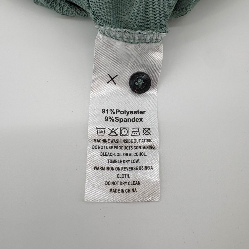 MAELREG Men's 4XL Performance Polo Shirt Sage Green Short Sleeve Golf EUC 4X - Picture 6 of 8